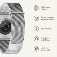 imoshion Mailändische Magnetarmband für Apple Watch | 38/40/41/42 mm - Silber