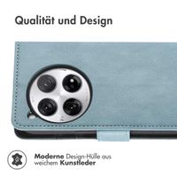 imoshion Luxuriöse Klapphülle OnePlus 12 - Hellblau