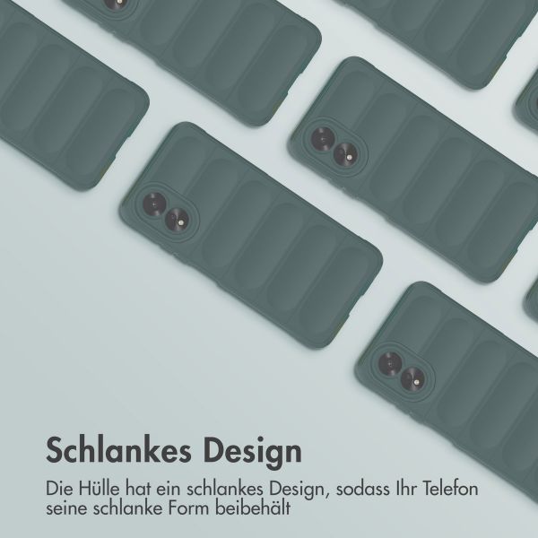 imoshion EasyGrip Back Cover für das Oppo A18 / Oppo A38 - Dunkelgrün