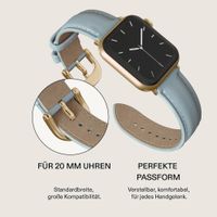 Burga Armband aus echtem Leder für Apple Watch | 38/40/41/42 mm - Dream / Gold