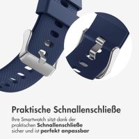 imoshion Flexibles Silikonarmband für das Samsung Galaxy Watch 8 (Classic) - 40 / 44 / 46mm - Dunkelblau
