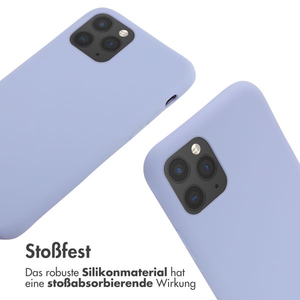 imoshion Silikonhülle mit Band für das iPhone 11 Pro - Violett