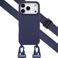 Selencia SilikonHülle mit abnehmbarem Band Apple iPhone 17 Pro - Dunkelblau