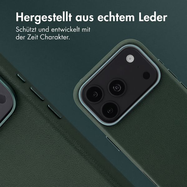 Accezz MagSafe Leather Backcover Apple iPhone 18 Pro Max / 17 Pro Max - Cedar Green