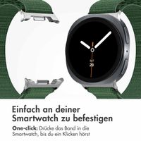 imoshion Nylon Alpine Armband für das  Samsung Galaxy Watch 8 (40/44mm) / Classic (46mm) - Dunkelgrün