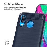 imoshion Brushed Back Cover Samsung Galaxy A40 - Dunkelblau