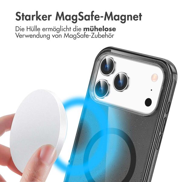 imoshion Sparkle Back Cover mit MagSafe Apple iPhone 17 Pro - Schwarz
