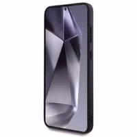 Guess 4G Metal Logo Back Cover mit Glitter für das Samsung Galaxy S25 Plus - Black