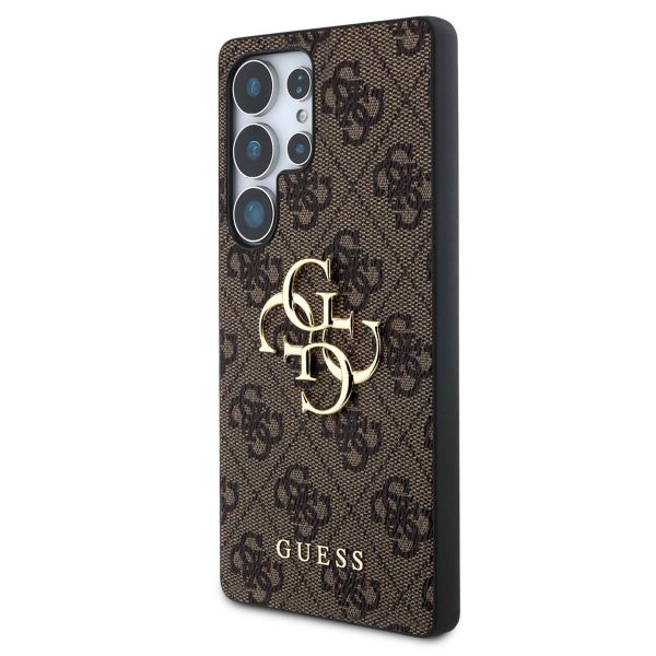 Guess 4G Metal Logo Back Cover Samsung Galaxy S25 Ultra - Braun