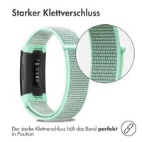 imoshion Nylonarmband für das Fitbit Charge 3 / 4 - Mintgrün