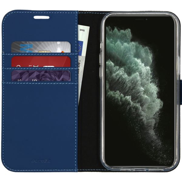 Accezz Wallet TPU Klapphülle Apple iPhone 12 Pro Max - Blau