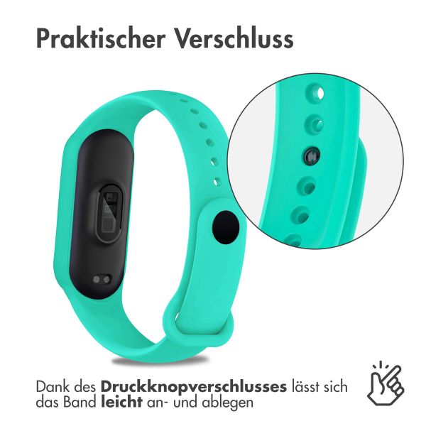 imoshion Silikon Sportarmband für Xiaomi Mi Band 5 / 6 - Mintgrün