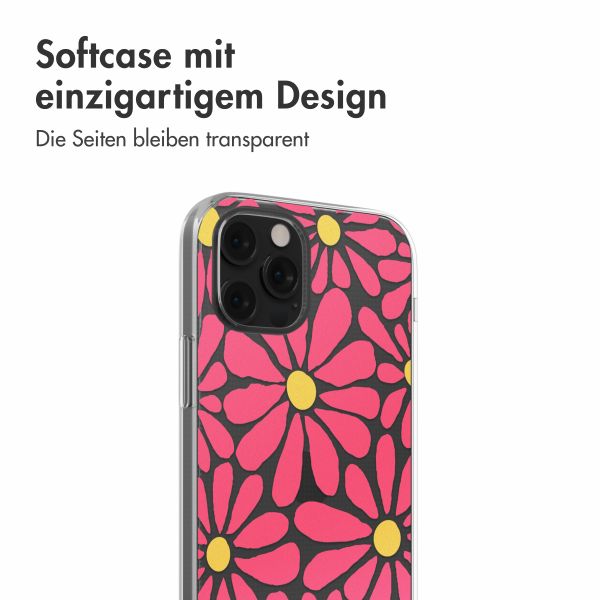 imoshion  Design Hülle für das iPhone 12 (Pro) - Dusty Rose Flowers Connect