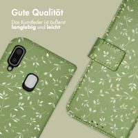 imoshion Design Klapphülle Samsung Galaxy A20e - Green Flowers