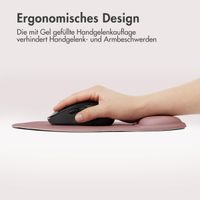 imoshion Ergonomisches Mauspad - Mauspad mit Handgelenkstütze - 30 x 25 cm - Altrosa
