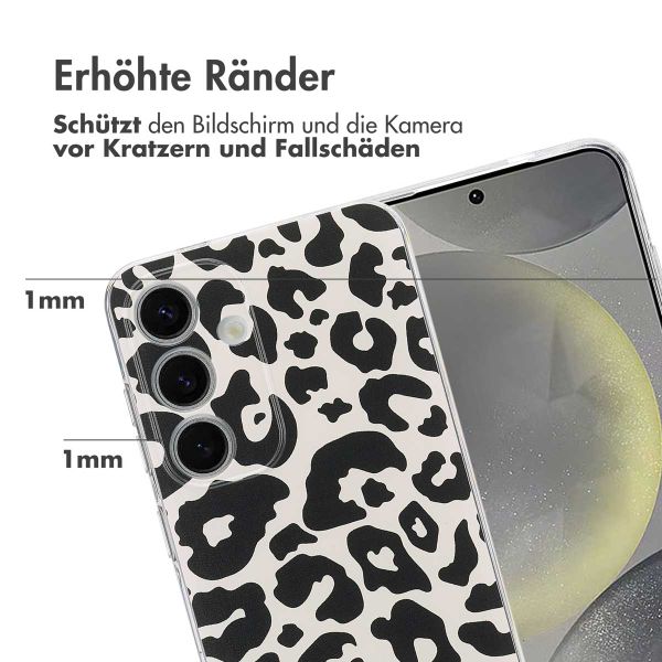 imoshion Design Hülle Samsung Galaxy S25 - Leopard Transparent