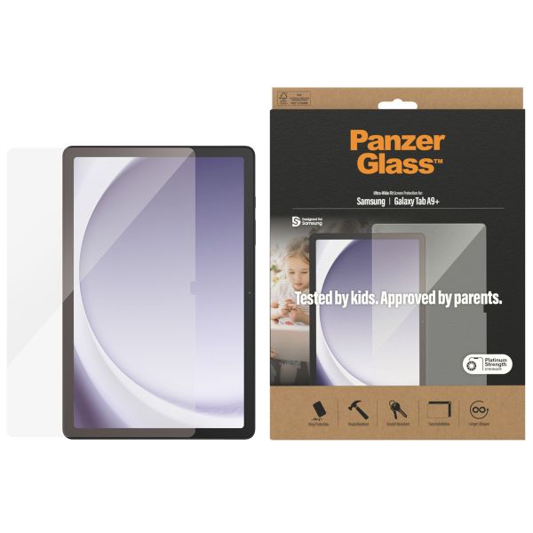 PanzerGlass Ultra-Wide Fit Antibakterieller Displayschutz für das Samsung Galaxy Tab A9 Plus