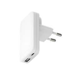 dbramante1928 Re-charge Pro Slim-Ladegerät USB-C 30 W und USB-A 30 W - Weiß