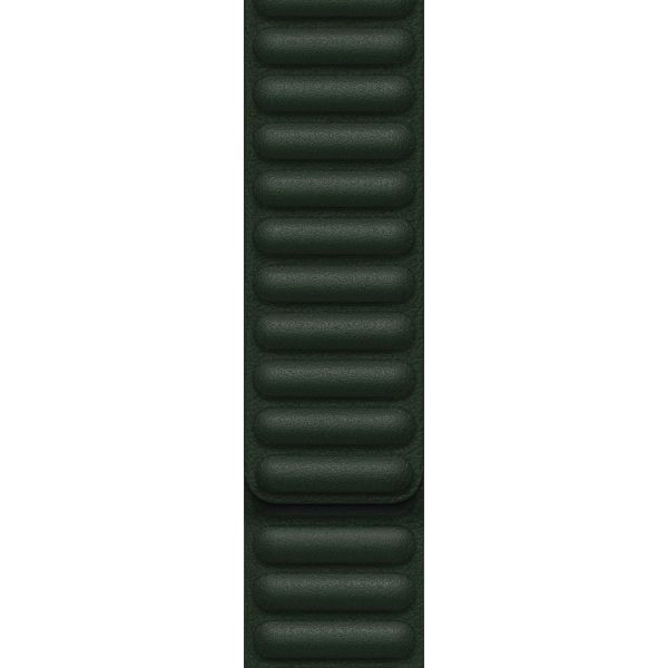 Apple Leather Link Armband für das  Apple Watch Series 1 t/m 11 / SE / Ultra (44/45/46/49 mm) - Größe S/M - Sequoia Green