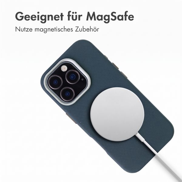 Accezz Mesh Backcover mit MagSafe Apple iPhone 16 Pro - Dunkelblau