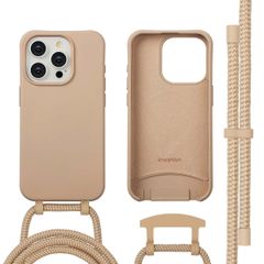 imoshion Color Backcover mit abnehmbarem Handykette und MagSafe Apple iPhone 15 Pro - Nude