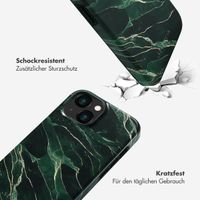 Selencia Vivid Tough Back Cover für das iPhone 15  - Chic Marble Quartz