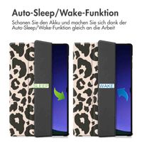 imoshion Design Trifold Klaphülle Samsung Galaxy Tab S10 Ultra / Tab S9 Ultra - Leopard