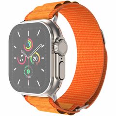 imoshion Nylon Alpine Armband für das  Apple Watch Series 1 t/m 11 / SE / Ultra (44/45/46/49 mm) - Orange