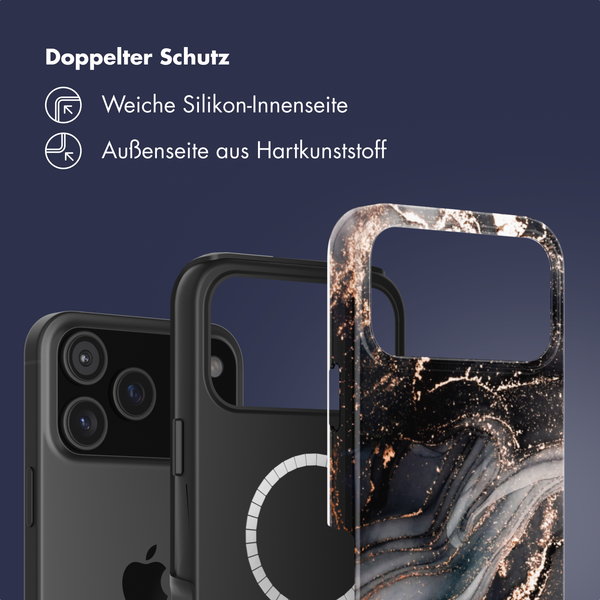 Selencia Vivid Rückabdeckung mit MagSafe Apple iPhone 17 Pro - Chic Marble Black