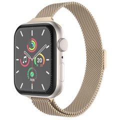 imoshion Mailandisches schlankes Armband für Apple Watch Series 1 bis 9 / SE (38/40/41 mm) | Series 10 (42 mm) - Vintage Gold