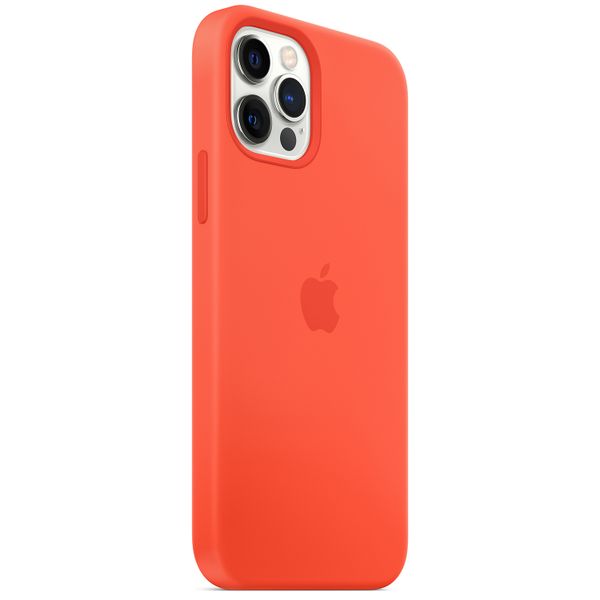 Apple Silikon-Case MagSafe für das Apple iPhone 12 (Pro) - Electric Orange