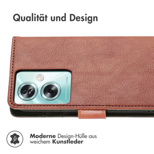 imoshion Luxuriöse Klapphülle OnePlus Nord N30 SE - Braun