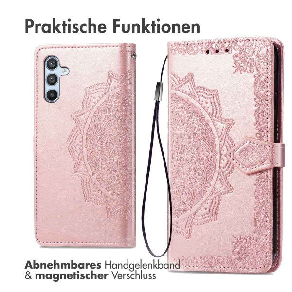 imoshion Mandala Klapphülle für das Samsung Galaxy A34 (5G) - Rose Gold