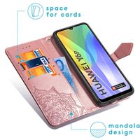 imoshion Mandala Klapphülle Huawei Y6p - Roségold