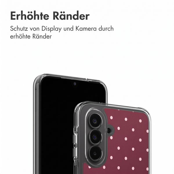 imoshion Design Hülle Samsung Galaxy A18 (4G) / A17 (4G/5G) - Polka Dot Bordeaux
