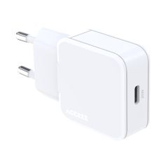 Accezz Ultra Slim GaN Ladegerät - USB-C - 20 W - Weiß