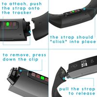 imoshion Silikonband für das  Fitbit Charge 3 / 4 - Schwarz