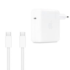 Apple Original USB-C-Netzteil 67 W + Original USB-C-zu-USB-C-Ladekabel 240 W – 2 Meter – für Apple MacBook – Weiß