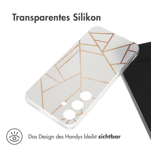 imoshion Design Hülle Samsung Galaxy S24 - White Graphic