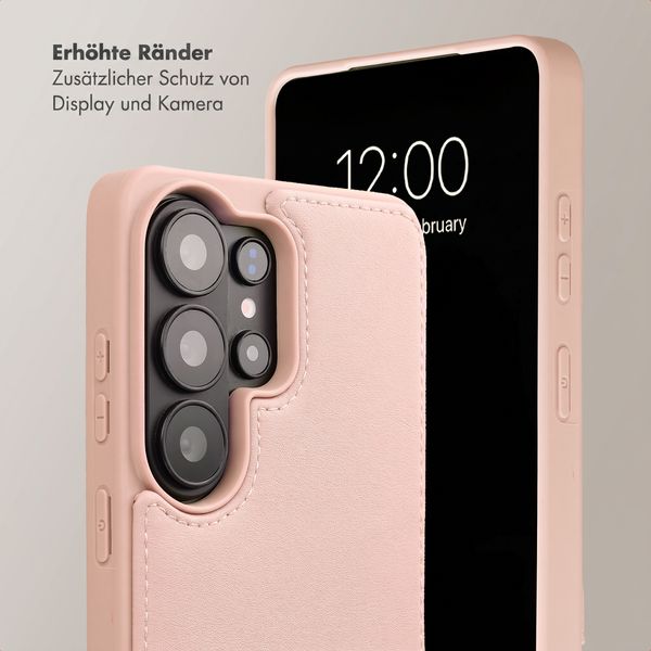 Selencia Nova HandyHülle mit Kordel und Kartenhalter Samsung Galaxy S26 Ultra - Dusty Rose