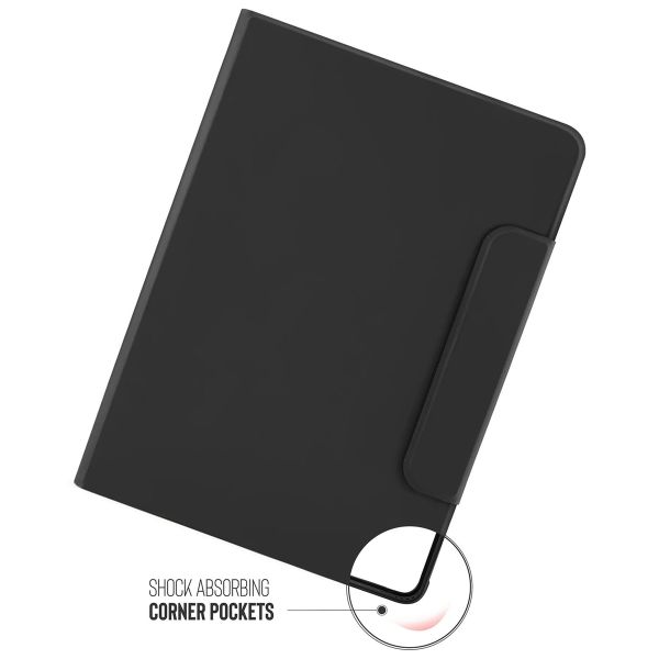 Pipetto Origami No5 Rotating Folio Case für das iPad Air 13 Zoll (2025) M3 / (2024) M2 - Schwarz