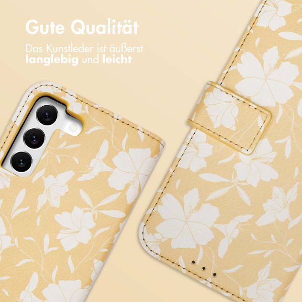 imoshion Design Klapphülle Samsung Galaxy S22 - Yellow Flowers