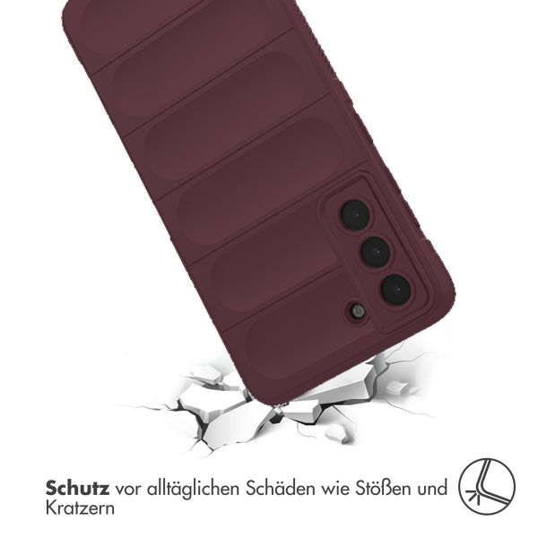 imoshion EasyGrip Back Cover für das Samsung Galaxy S21 FE - Aubergine