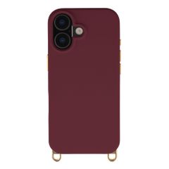 Selencia Rivièra Backcover mit MagSafe mit abnehmbaren Haken Apple iPhone 17 - Bold Burgundy