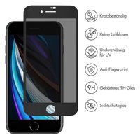 Accezz Privacy Displayschutz aus gehärtetem Glas Apple iPhone SE (2022 / 2020)