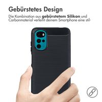 imoshion Brushed Back Cover für das Motorola Moto G22 - Schwarz