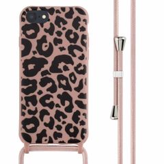 imoshion SilikonHülle design mit Band Apple iPhone SE (2022 / 2020) / 8 / 7 - Animal Pink