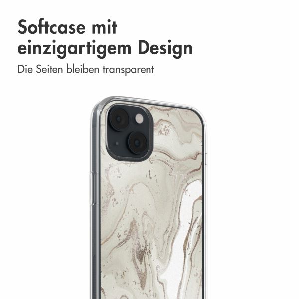 imoshion  Design Hülle für das iPhone 14 - Sandy Marble