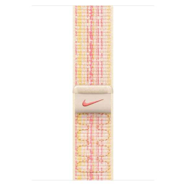 Apple Nike Sport Loop Band für die Apple Watch Series 1 bis 10 / SE / Ultra (2) (44/45/46/49 mm) - Starlight/Pink