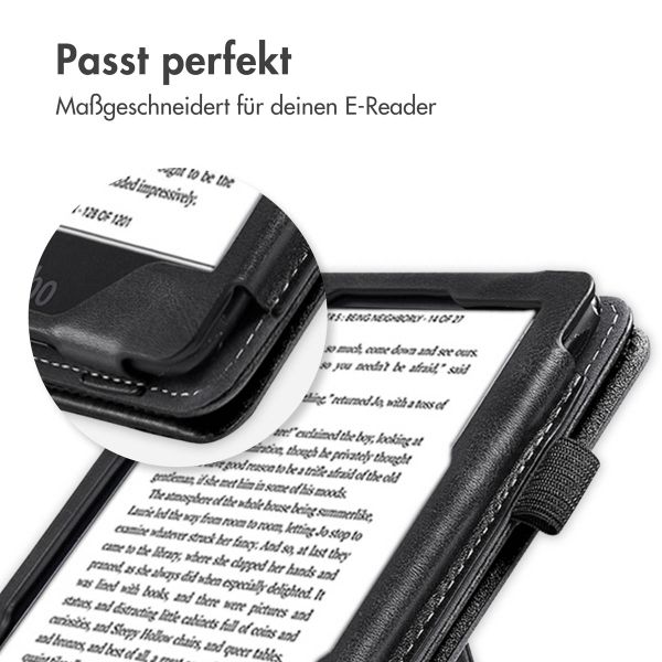 imoshion Klapphülle Sleepcover mit strap und stand Kobo Clara HD - Schwarz